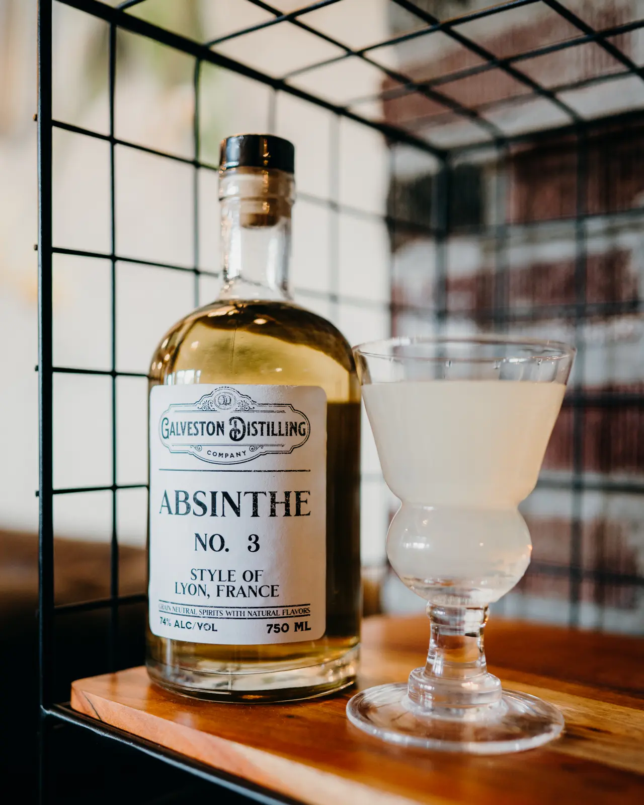 Small-batch craft spirits bottle