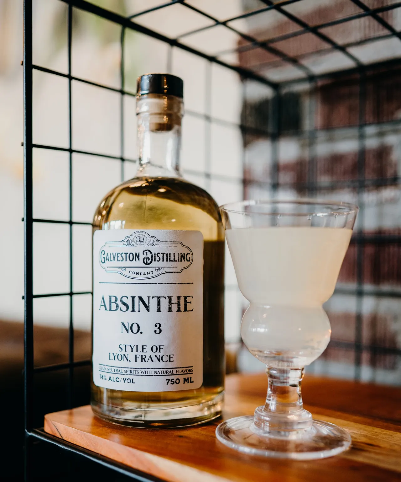 Small-batch craft spirits bottle